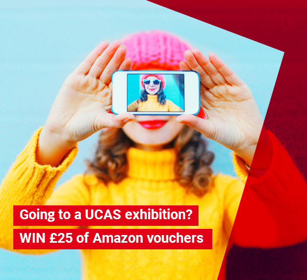 Going to a UCAS exhibition? WIN £25 of Amazon vouchers